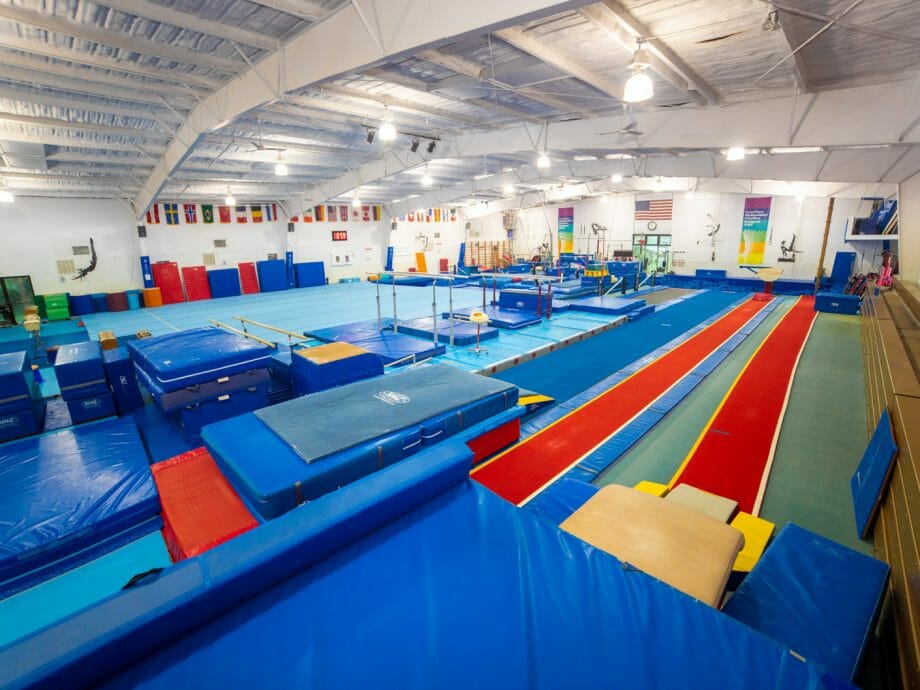 olympic gymnast training gym